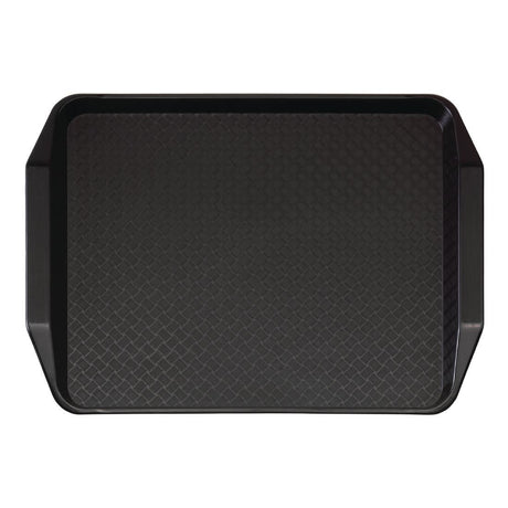 DE314 Cambro Polypropylene Handled Fast Food Tray Black 430mm JD Catering Equipment Solutions Ltd