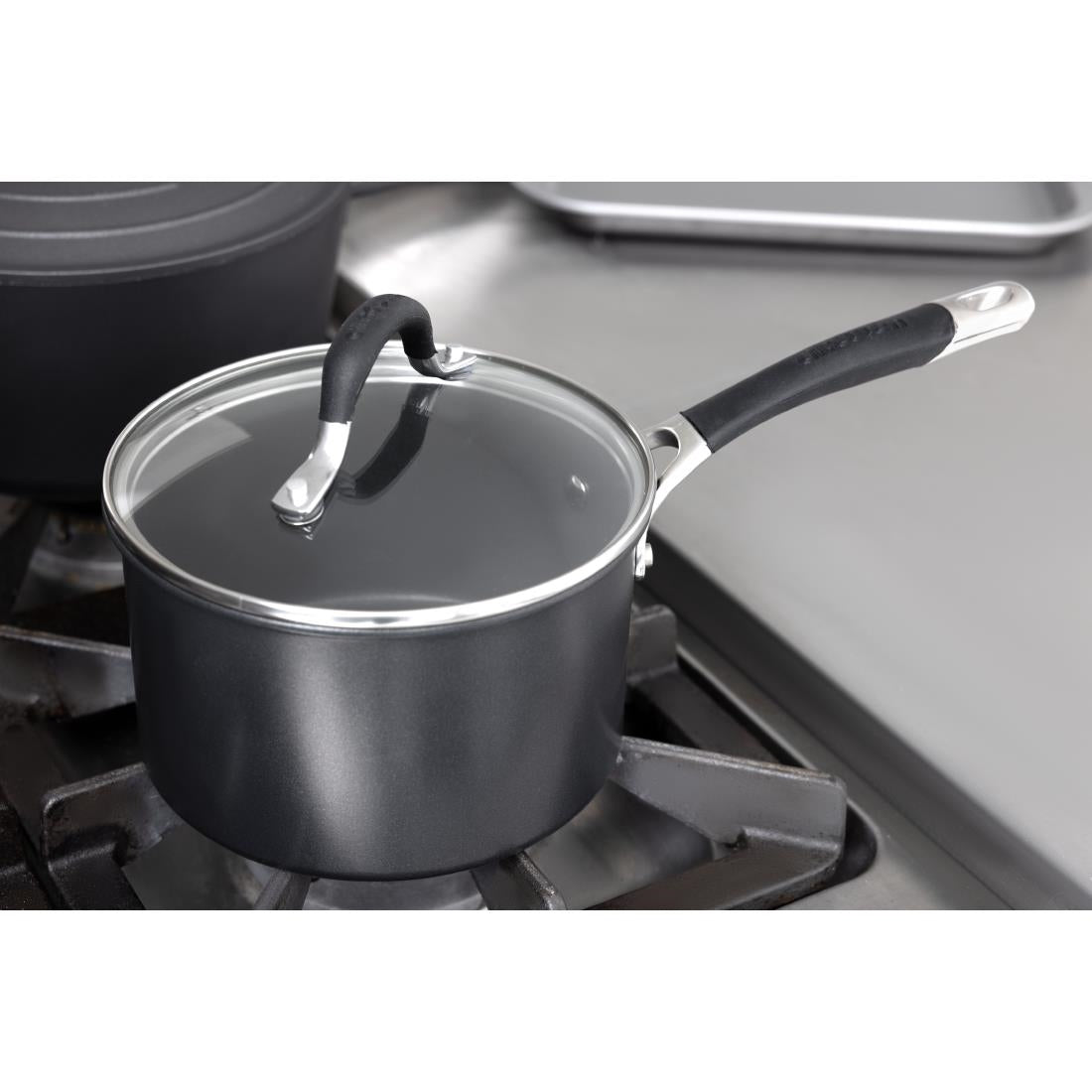 DE494 Circulon Momentum Hard Anodised Aluminium Saucepan 2.8Ltr JD Catering Equipment Solutions Ltd