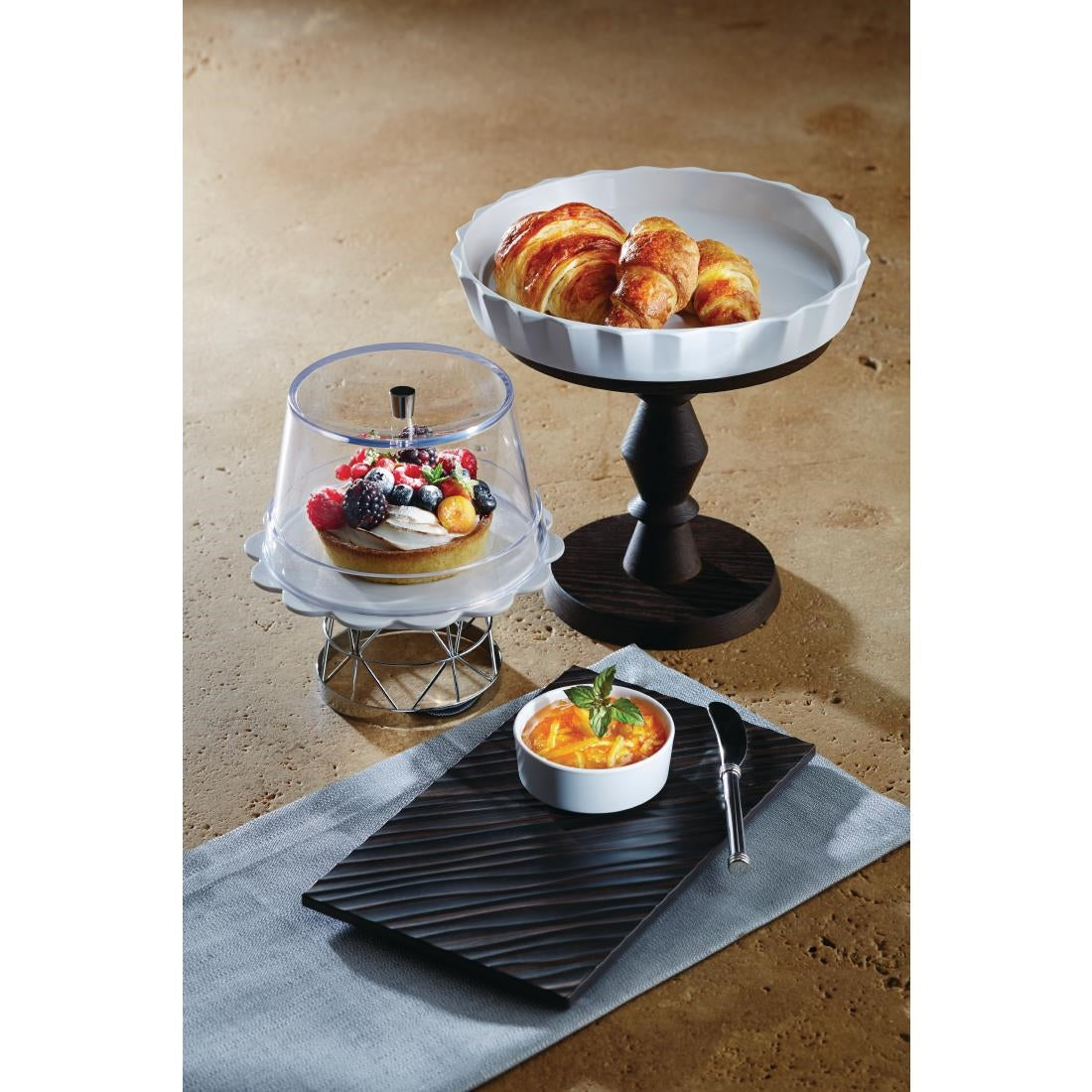 DE550 APS+ Bakery Tray Cover Clear 185mm JD Catering Equipment Solutions Ltd