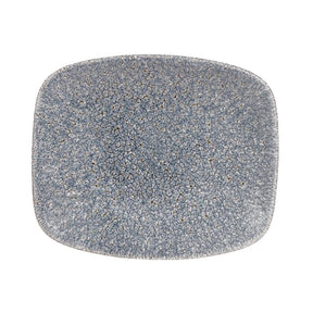 DE576 Churchill Studio Prints Raku Rectangular Plates Topaz Blue 154mm (Pack of 12) - JD Catering Equipment Solutions Ltd