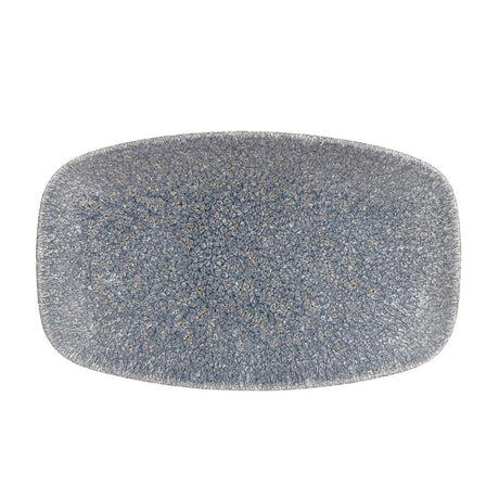 DE578 Churchill Studio Prints Raku Rectangular Plates Topaz Blue 200mm (Pack of 12) JD Catering Equipment Solutions Ltd