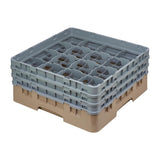 DE783 Cambro Camrack Beige 16 Compartments Max Glass Height 174mm JD Catering Equipment Solutions Ltd