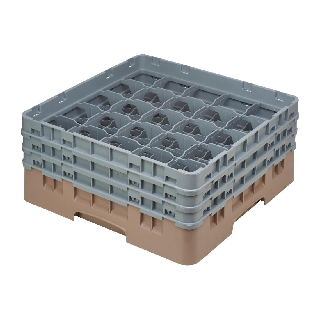 DE789 Cambro Camrack Beige 25 Compartments Max Glass Height 174mm JD Catering Equipment Solutions Ltd