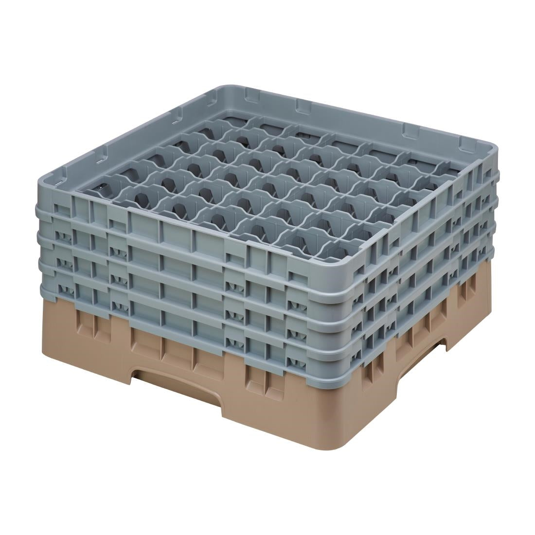 DE799 Cambro Camrack Beige 49 Compartments Max Glass Height 215mm JD Catering Equipment Solutions Ltd