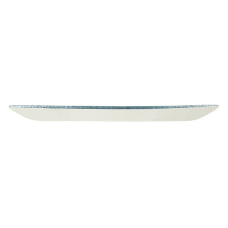 DE880 Churchill Studio Prints Raku Oblong Plate 355mm Topaz Blue (Pack of 6) - JD Catering Equipment Solutions Ltd