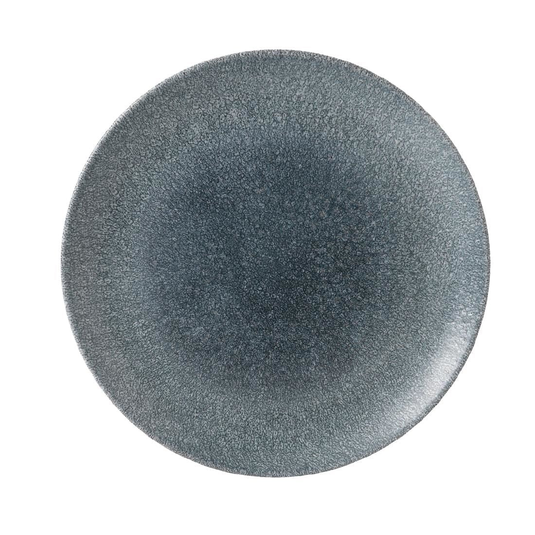 DE883 Churchill Studio Prints Raku Round Coupe Plate Topaz Blue 260mm (Pack of 12) JD Catering Equipment Solutions Ltd