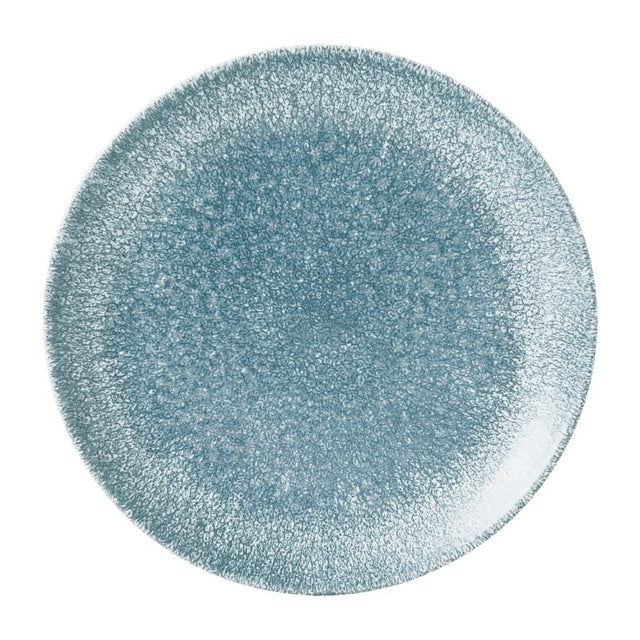 DE885 Churchill Studio Prints Raku Round Plate Topaz Blue 165mm (Pack of 12) JD Catering Equipment Solutions Ltd