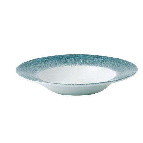 DE886 Churchill Studio Prints Raku Wide Rim Bowl Topaz Blue 280mm (Pack of 12) - JD Catering Equipment Solutions Ltd