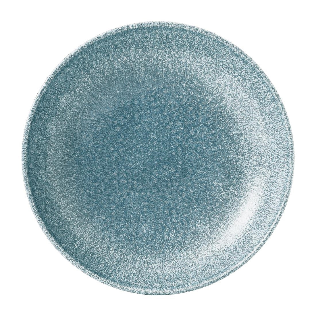 DE889 Churchill Studio Prints Raku Round Coupe Bowl Topaz Blue 182mm (Pack of 12) JD Catering Equipment Solutions Ltd