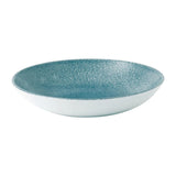 DE889 Churchill Studio Prints Raku Round Coupe Bowl Topaz Blue 182mm (Pack of 12) JD Catering Equipment Solutions Ltd