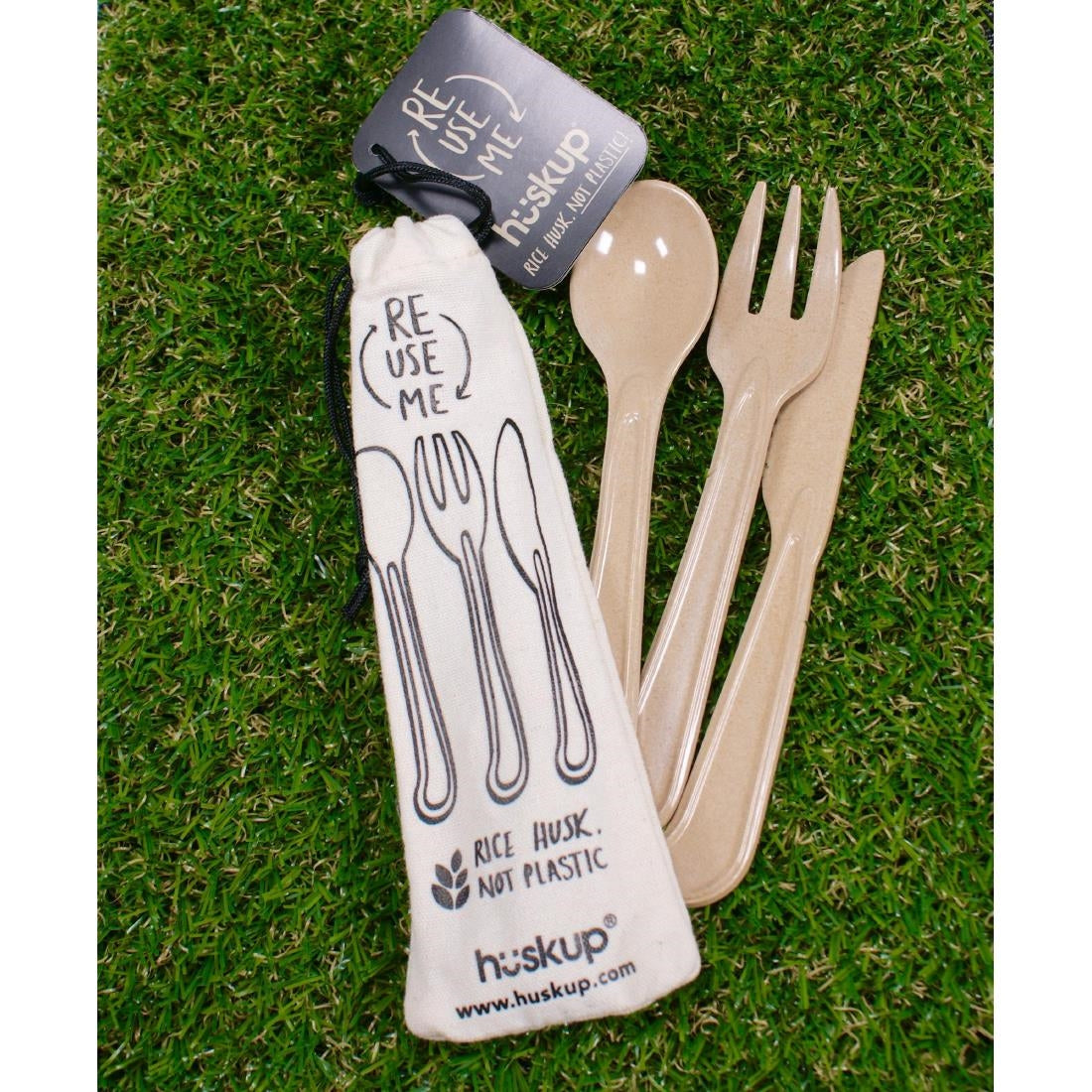 DE930 Reusable Rice Husk Cutlery Set JD Catering Equipment Solutions Ltd