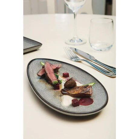 DF180 Olympia Mineral Leaf Plate 255mm (Pack of 6) - JD Catering Equipment Solutions Ltd