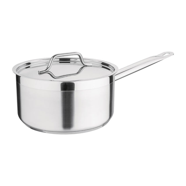 DF671 Nisbets Essentials Stainless Steel Saucepan 3000ml JD Catering Equipment Solutions Ltd