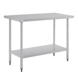 DF677 Nisbets Essentials Self Assembly Stainless Steel Table 1200 x 600mm JD Catering Equipment Solutions Ltd