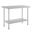 DF677 Nisbets Essentials Self Assembly Stainless Steel Table 1200 x 600mm JD Catering Equipment Solutions Ltd