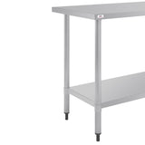 DF677 Nisbets Essentials Self Assembly Stainless Steel Table 1200 x 600mm JD Catering Equipment Solutions Ltd