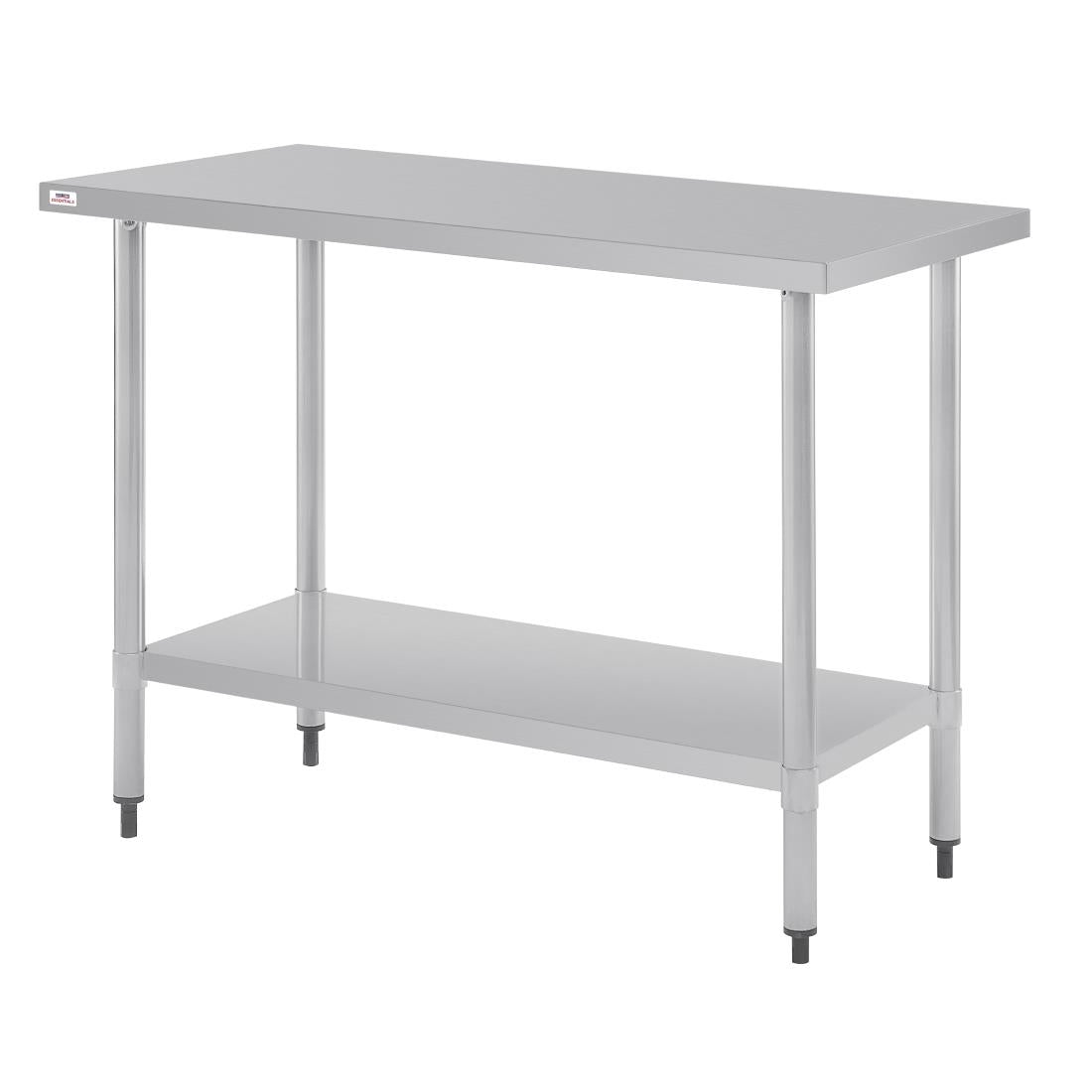 DF677 Nisbets Essentials Self Assembly Stainless Steel Table 1200 x 600mm JD Catering Equipment Solutions Ltd