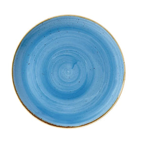 DF763 Churchill Stonecast Round Plate Cornflower Blue 324mm (Pack of 6) - JD Catering Equipment Solutions Ltd