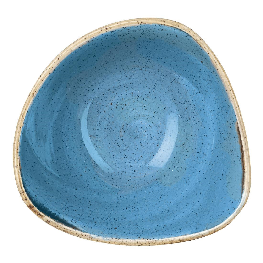 DF780 Churchill Stonecast Triangle Bowl Cornflower Blue 152mm (Pack of 12) JD Catering Equipment Solutions Ltd