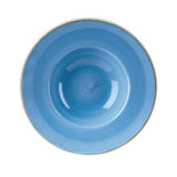 DF783 Churchill Stonecast Round Wide Rim Bowl Cornflower Blue 239mm (Pack of 12) JD Catering Equipment Solutions Ltd