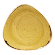 DF789 Churchill Stonecast Triangle Plate Mustard Seed Yellow 229mm (Pack of 12) JD Catering Equipment Solutions Ltd