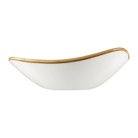 DF790 Churchill Stonecast Triangle Bowl Mustard Seed Yellow 229mm (Pack of 12) - JD Catering Equipment Solutions Ltd
