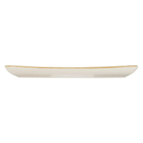 DF792 Churchill Stonecast Rectangular Plate Mustard Seed Yellow 350 x 185mm - JD Catering Equipment Solutions Ltd