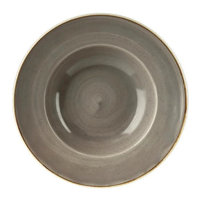 DF796 Churchill Stonecast Round Wide Rim Bowl Peppercorn Grey 277mm (Pack of 12) - JD Catering Equipment Solutions Ltd
