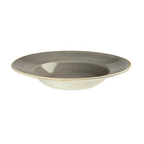 DF797 Churchill Stonecast Round Wide Rim Bowl Peppercorn Grey 240mm (Pack of 12) - JD Catering Equipment Solutions Ltd