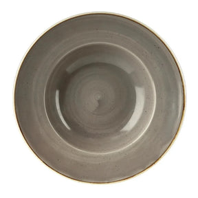 DF797 Churchill Stonecast Round Wide Rim Bowl Peppercorn Grey 240mm (Pack of 12) - JD Catering Equipment Solutions Ltd