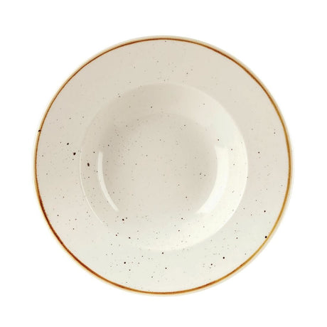 DF798 Churchill Stonecast Round Wide Rim Bowl Barley White 280mm (Pack of 12) JD Catering Equipment Solutions Ltd