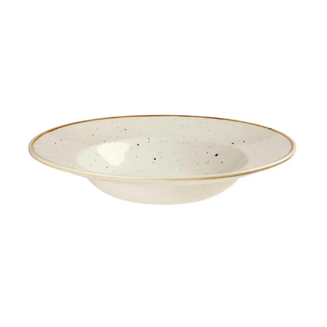 DF799 Churchill Stonecast Round Wide Rim Bowl Barley White 240mm (Pack of 12) - JD Catering Equipment Solutions Ltd