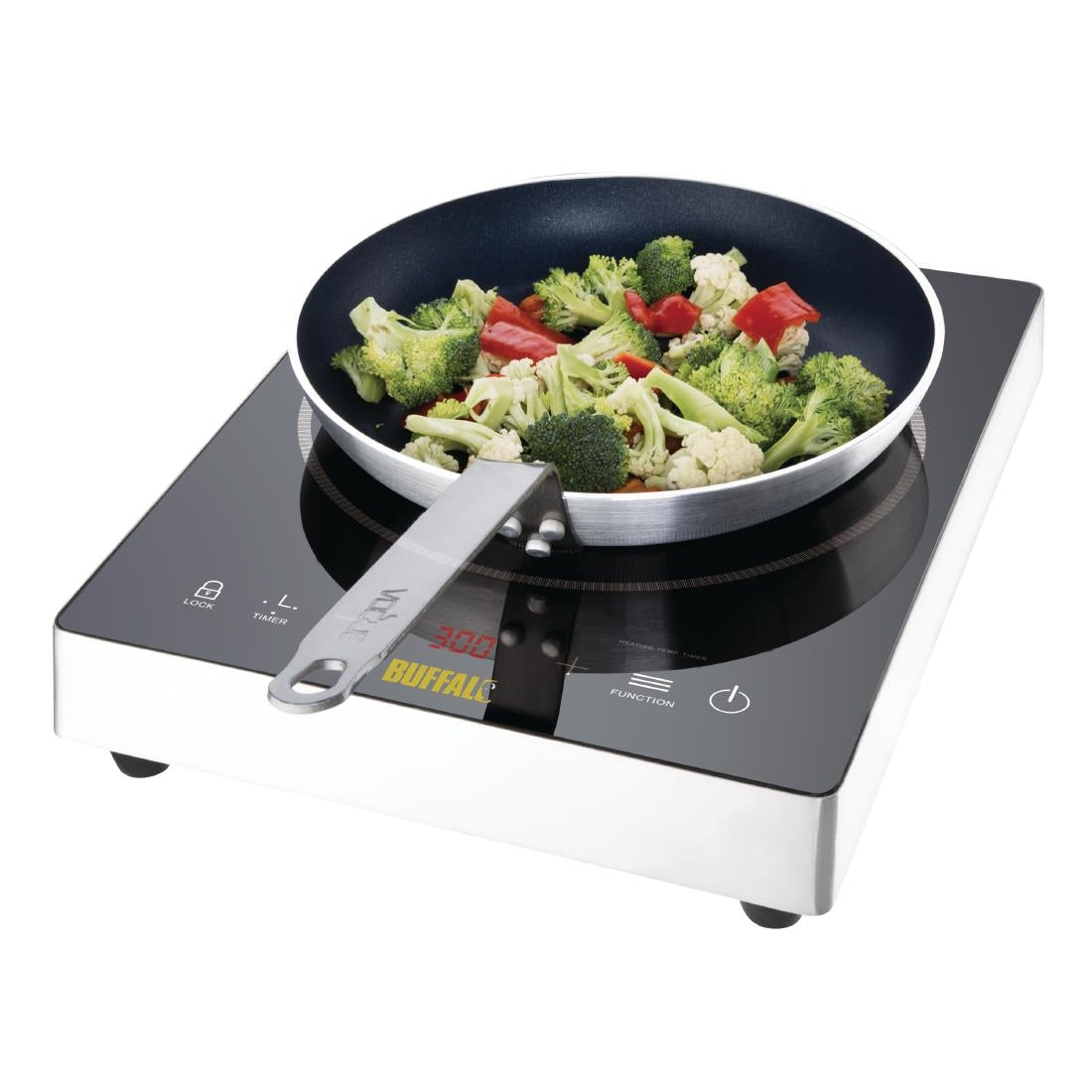 DF825 Buffalo Touch Control Single Induction Hob 3kW JD Catering Equipment Solutions Ltd