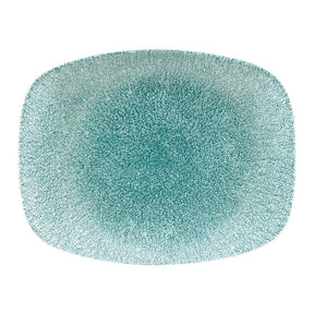 DF915 Churchill Raku Oblong Chef Plates Jade Green 202 x 261mm (Pack of 12) - JD Catering Equipment Solutions Ltd
