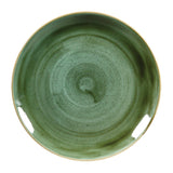 DF994 Churchill Stonecast Round Coupe Plates Samphire Green 288mm (Pack of 12) JD Catering Equipment Solutions Ltd