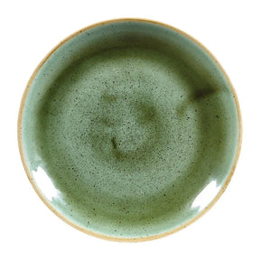 DF997 Churchill Stonecast Round Coupe Plates Samphire Green 165mm (Pack of 12) - JD Catering Equipment Solutions Ltd