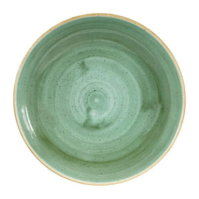 DF998 Churchill Stonecast Round Coupe Bowls Samphire Green 248mm (Pack of 12) - JD Catering Equipment Solutions Ltd