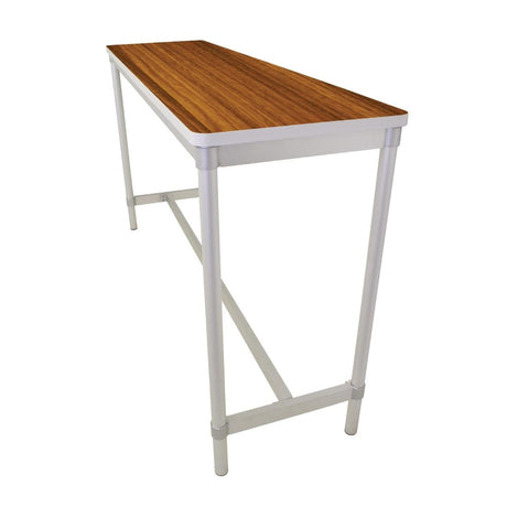 DG130-TE Gopak Enviro Indoor Teak Effect Rectangle Poseur Table 1800mm JD Catering Equipment Solutions Ltd