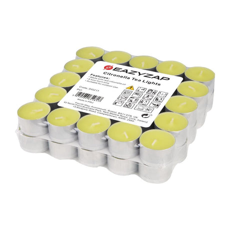 DG211 Eazyzap Citronella Tea Lights (Pack of 50) JD Catering Equipment Solutions Ltd