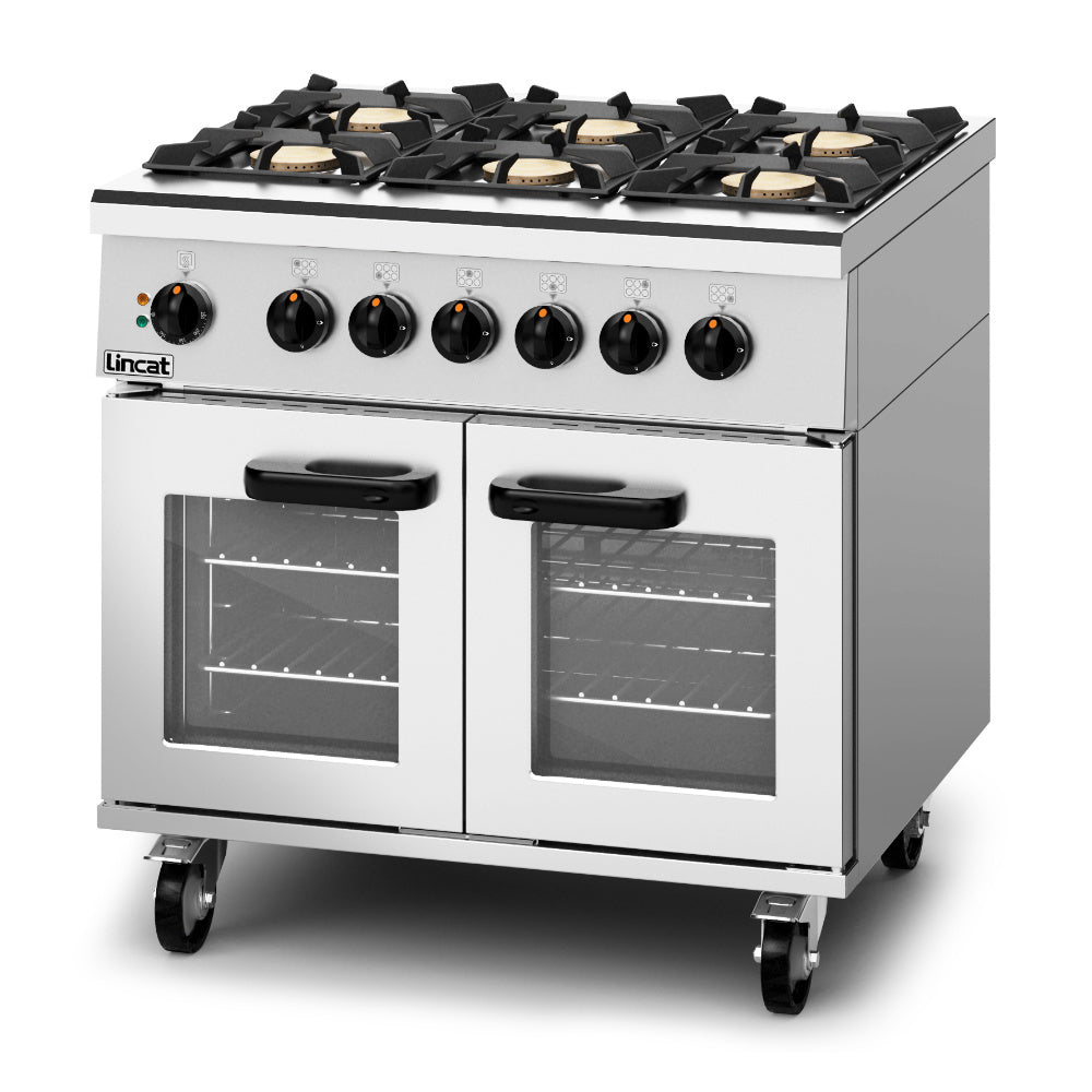 DG285 Lincat Phoenix Natural/LPG Dual Fuel Oven Range 6 Burners PHDR01 JD Catering Equipment Solutions Ltd