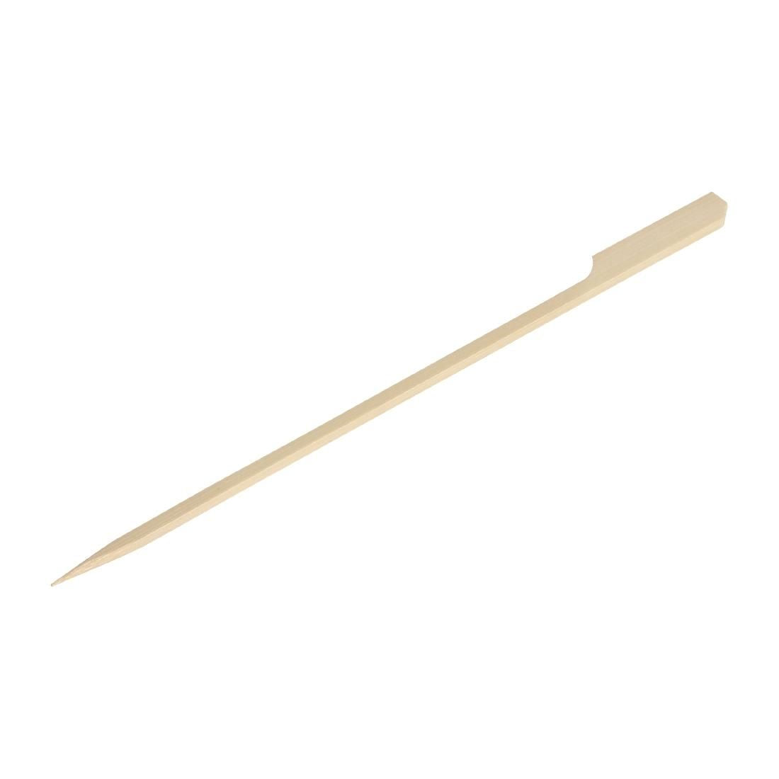 DK395 Fiesta Green Biodegradable Bamboo Paddle Skewers 180mm (Pack of 100) JD Catering Equipment Solutions Ltd