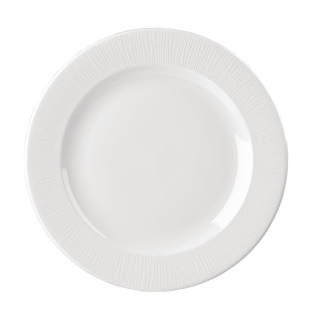 DK409 Churchill Bamboo Footed Plate 276mm (Pack of 12) JD Catering Equipment Solutions Ltd