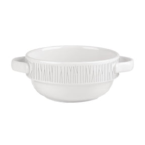 DK412 Churchill Bamboo Handled Stacking Soup Bowl 14oz (Pack of 6) JD Catering Equipment Solutions Ltd