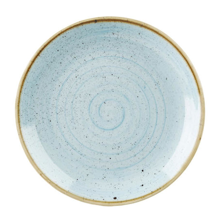 DK500 Churchill Stonecast Round Coupe Plate Duck Egg Blue 260mm (Pack of 12) JD Catering Equipment Solutions Ltd