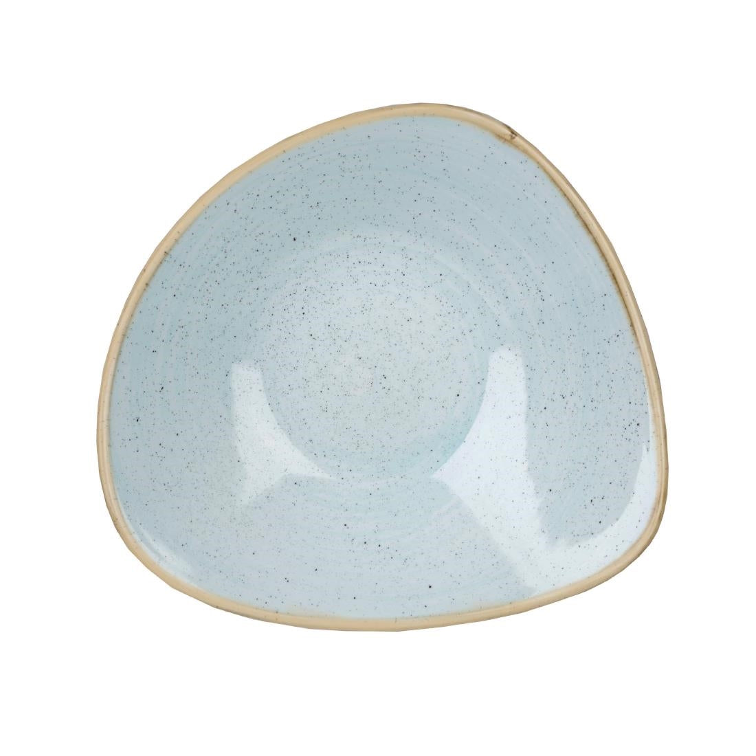 DK508 Churchill Stonecast Triangle Bowl Duck Egg Blue 200mm (Pack of 12) JD Catering Equipment Solutions Ltd