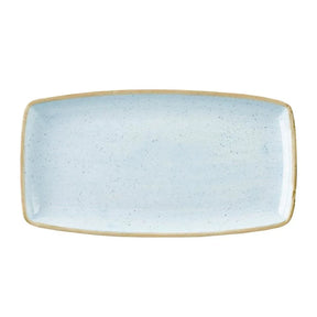 DK509 Churchill Stonecast Rectangular Plate Duck Egg Blue 210mm (Pack of 6) - JD Catering Equipment Solutions Ltd