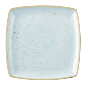 DK511 Churchill Stonecast Deep Square Plate Duck Egg Blue 260mm (Pack of 6) - JD Catering Equipment Solutions Ltd