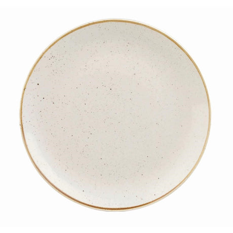 DK518 Churchill Stonecast Round Coupe Plate Barley White 260mm (Pack of 12) JD Catering Equipment Solutions Ltd
