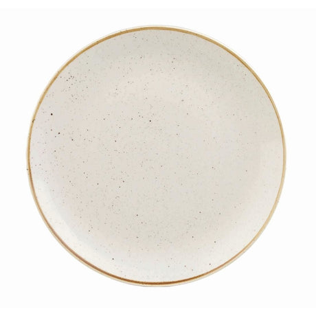 DK518 Churchill Stonecast Round Coupe Plate Barley White 260mm (Pack of 12) JD Catering Equipment Solutions Ltd