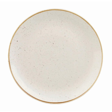 DK519 Churchill Stonecast Round Coupe Plate Barley White 200mm (Pack of 12) JD Catering Equipment Solutions Ltd